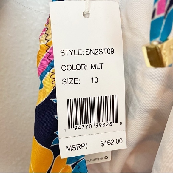 Sunshine 79 Love Swirl Plunge One Piece Swimsuit in Multi - Picture 5 of 5